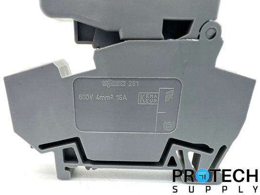 Wago 281-623/281-541 2-Conductor Fuse Terminal Block with WARRANTY