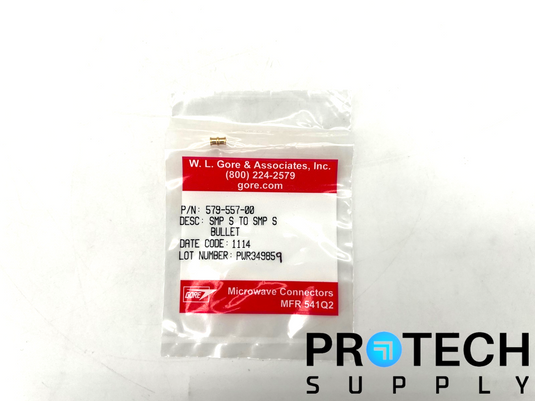 W. L. Gore & Associate 579-557-00 SMP to SMP Bullet Connector NEW with WARRANTY