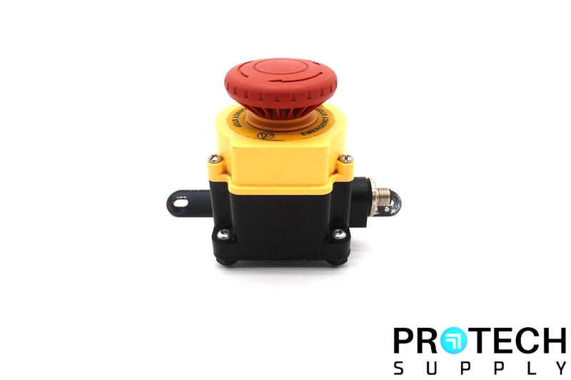 Load image into Gallery viewer, Banner Engineering SSA-EB2P-04ED1Q8 Emergency Stop Button w/ Bracket w/ WARRANTY
