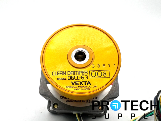 Vexta PK264-02B 2-Phase Stepper Motor + Clean Damper D6CL-6.3 Assy with WARRANTY