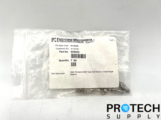 7/Pk Fairview Microwave SMA Female to SMP 2 Hole Flange Adapter SM8843