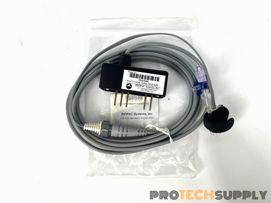 Biopac TSD104A Blood Pressure Transducer w/ Valve Pressure Sensor NEW w WARRANTY