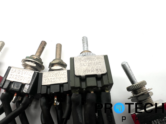 Lot of 7 MORS/ASC & C&K Toggle Switch with WARRANTY