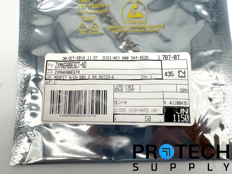 Load image into Gallery viewer, 50/Pk Diodes Incorporated ZXMN6A08E6TA N-Channel Surface Mount with WARRANTY
