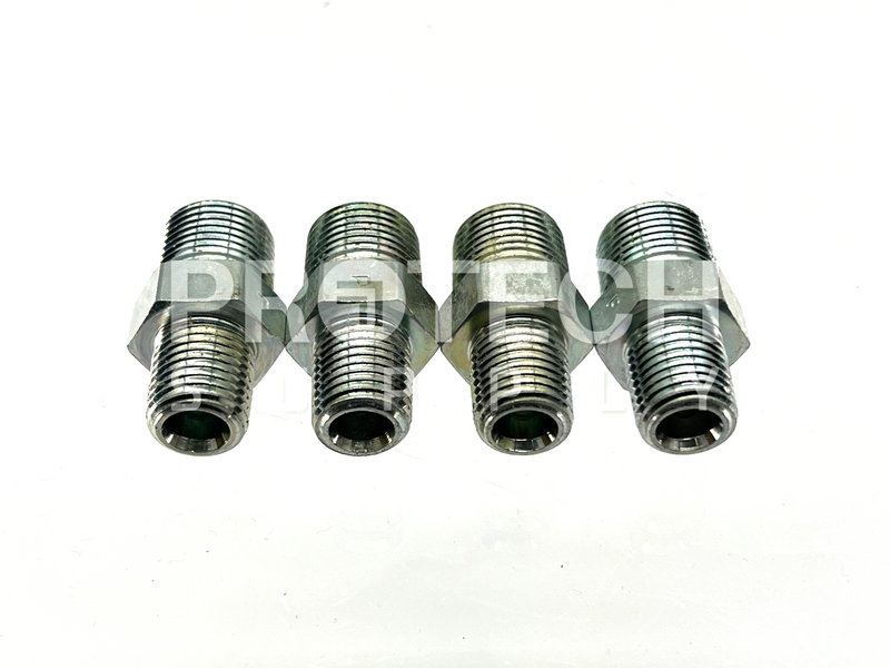 Load image into Gallery viewer, (Pack of 4) Hose &amp; Fittings 3/8 x 1/4 FF-SS Hydraulic Fittings NEW w/ WARRANTY
