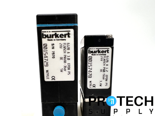 Burkert 6128 Solenoid Valve 3bar + 6126 Solenoid Valve 5bar Assy with WARRANTY