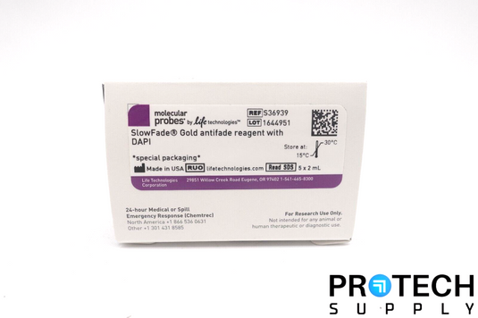 5 x 2mL Invitrogen S36939 SlowFade Gold Antifade Reagent w/ DAPI NEW & WARRANTY