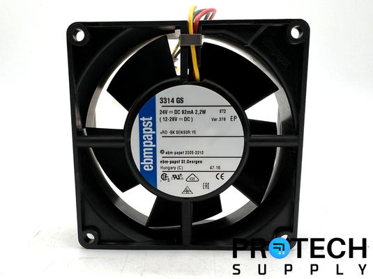 Ebmpapst 3314 GS 3-Wire Cooling Fan 92 x 92mm 24V with WARRANTY