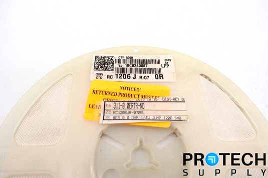 (Qty 5000) Yageo RC1206JR-070RL Roll of Chip Resistors NEW with WARRANTY