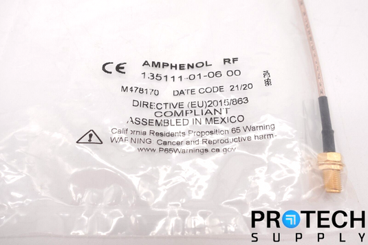Amphenol RF 135111-01-06 Cable Connector NEW with WARRANTY
