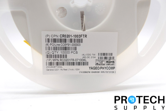 10,000/Reel Yageo RC0201FR-07100KL Thick Film Resistor 100kOhm 1% NEW & WARRANTY