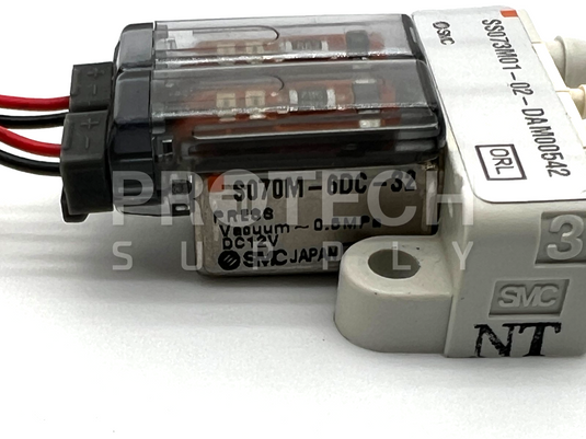 SMC S070M-6DC-32 Manifold Array of 2 Solenoid Valves with WARRANTY