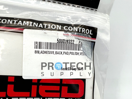 10/Pk Allied 90-150-400 Vel-Cloth Polish Pad Adhesive Back Disc 8" NEW