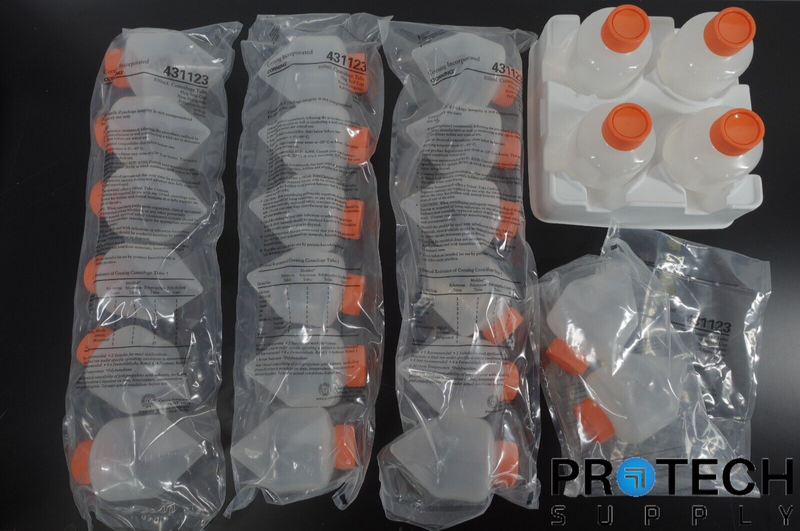 Load image into Gallery viewer, Lot of 24 Corning 431123 500mL PP Centrifuge Tubes + Holding Tray NEW &amp; WARRANTY
