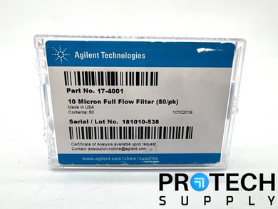 58/Pk Agilent 17-4001 10 Micron Full Flow Filter