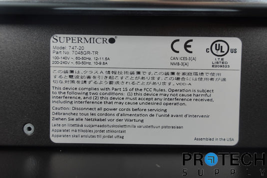 Supermicro GPU SuperWorkstation 7048GR 7048GR-TR with WARRANTY