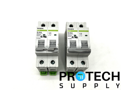 (Lot of 2) Noark B1E2B60 Circuit Breaker B 60A with WARRANTY
