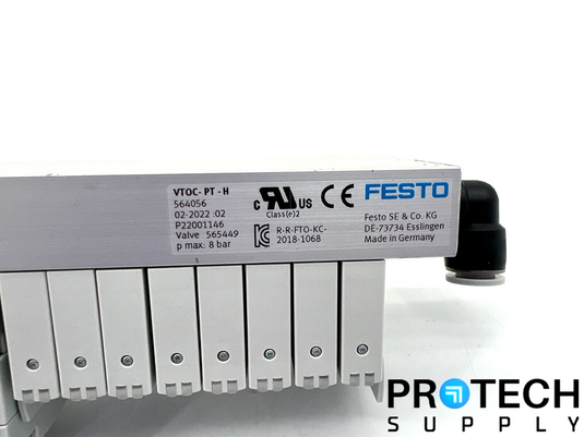 Festo 565449 Solenoid Valve + Machine Control + Plug Socket Assy with WARRANTY