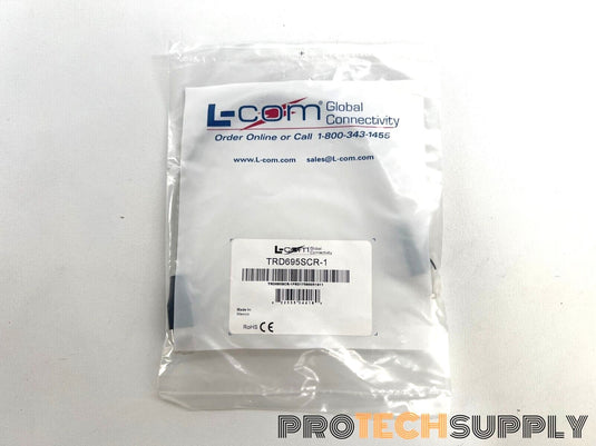 NEW L-Com TRD695SCR-1 Network Cat 6 RJ45/RJ45 Cable 1ft with WARRANTY