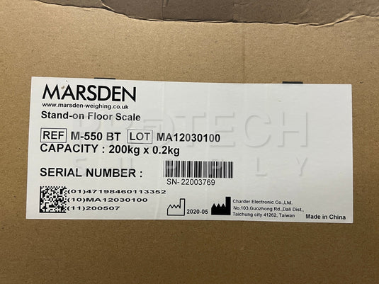 NEW Marsden M-550BT Digital GP Floor Scale with WARRANTY