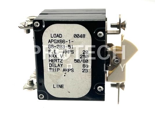 Airpax APGX66-1-66-203-51 Circuit Breaker with WARRANTY