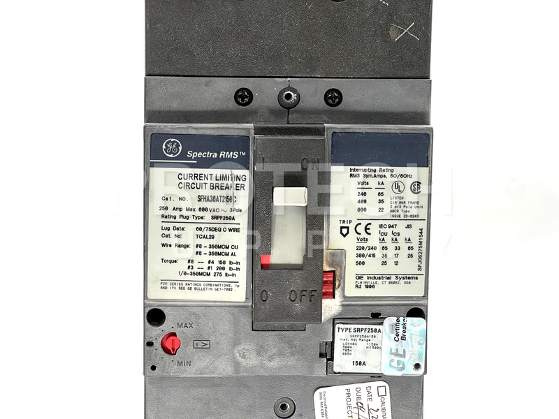 Load image into Gallery viewer, GE SFHA36AT2150C Molded Case Circuit Breaker with WARRANTY
