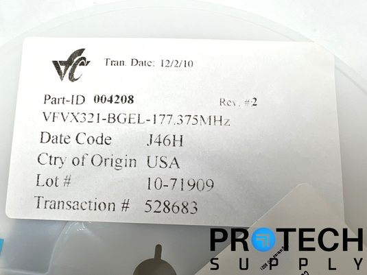 (218/Pk) Valpey Fisher VFVX321-BGEL-177.375 Crystal 177.375MHz NEW with WARRANTY