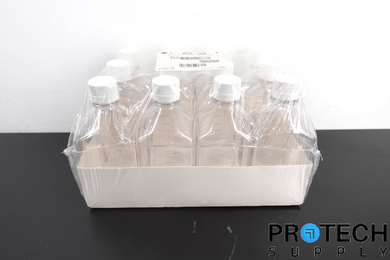 (Case of 12) Thermo Nalgene 2019-1000 Square PETG Media Bottles with WARRANTY