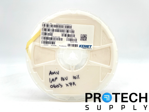 (4000 Per Reel) Kemet C0603C105K4RACTU Ceramic Capacitor NEW