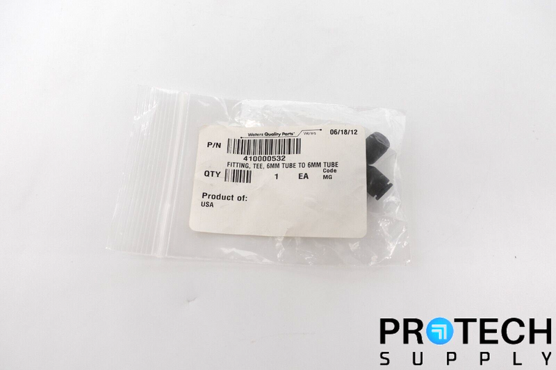 Load image into Gallery viewer, Waters 410000532 Chromatography Tee Fitting 6mm Tube NEW with WARRANTY
