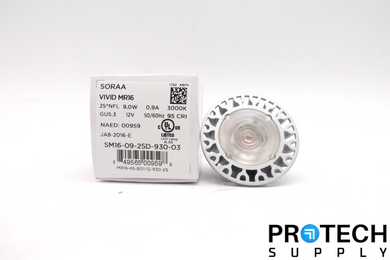 Soraa VIVID MR16 / LED Bulb GU5.3 3000K 25° / SM16-09-25D-930-03 NEW w/ WARRANTY