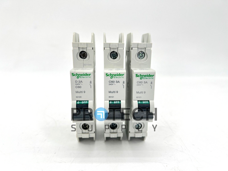 Load image into Gallery viewer, Lot of 3 Schneider Electric 60120 Circuit Breaker Multi 9 with WARRANTY
