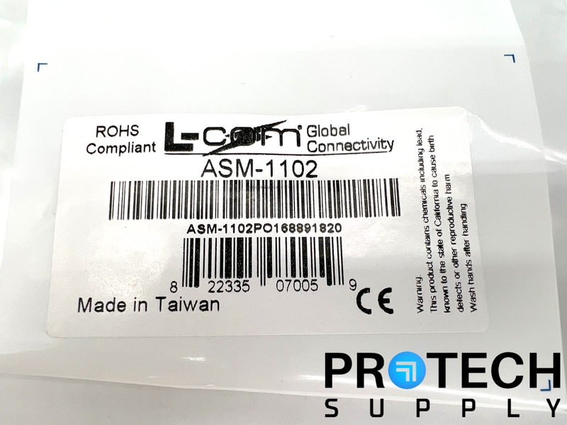 Load image into Gallery viewer, (Lot of 10) L-com ASM-1102 SMA Connector Plug 50Ohms Male Pin NEW with WARRANTY
