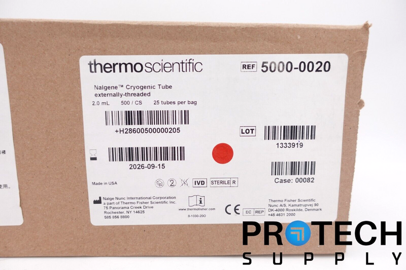 Load image into Gallery viewer, (500/Box) Thermo Scientific 5000-0020 Nalgene Cryogenic Vials 2.0mL Tubes NEW
