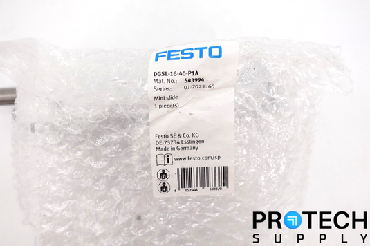 Festo DGSL-16-40-P1A / DGSL1640P1A Mini-Slide NEW with WARRANTY
