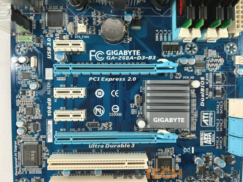 Load image into Gallery viewer, Gigabyte GA-Z68A-D3-B3 With Intel i7-2600 &amp;  G.Skill Ripjaw DDR3-1333 (4x 2Gb)
