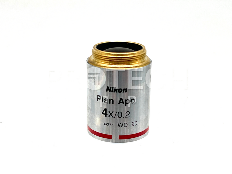 Load image into Gallery viewer, Nikon Plan Apo 4x / 0.2 Microscope Objective Lens WD 20mm with WARRANTY
