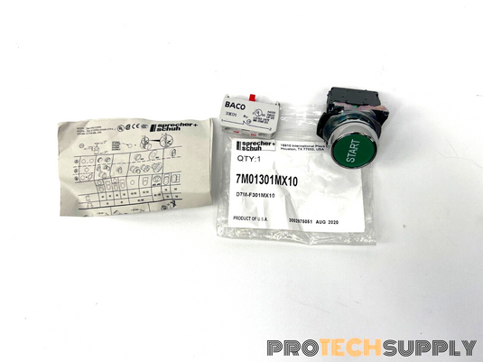 Sprecher Schuh D7M-F301MX10 w/ Contact Block D7-X10 w/ Baco 33E01 with WARRANTY
