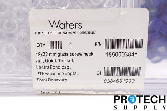 WATERS Clear Glass 12x32mm Screw Neck Vial (Aprx. 100)