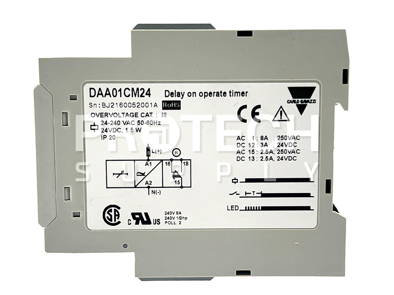 Load image into Gallery viewer, Carlo Gavazzi DAA01CM24 Delay on Operate Timer with WARRANTY
