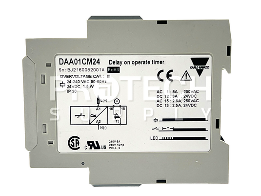Carlo Gavazzi DAA01CM24 Delay on Operate Timer with WARRANTY