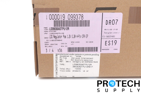 (10,000/Reel) STMicroelectronics LD39030ADTPU12R Linear Reg IC 300MA NEW