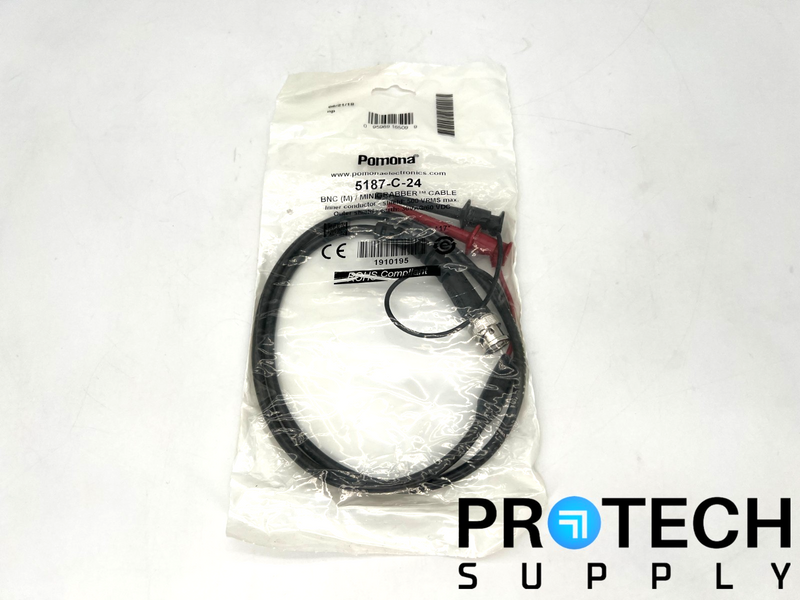 Load image into Gallery viewer, Pomona 5187-C-24 BNC Male Plug To Mini Hook NEW with WARRANTY
