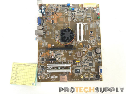 VIA Technology VT6598BI ATX Motherboard with WARRANTY