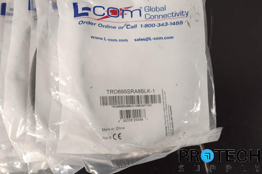 (LOT of 11) L-COM  TRD695SRA7BLK-1 + (1)TRD695RA7BLK-2  Cable NEW w/ WARRANTY