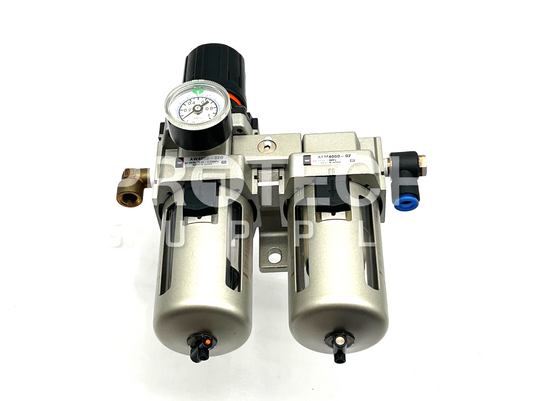 SMC AW4000-02G Filter Regulator + AFM4000-02 Mist Separator Assy