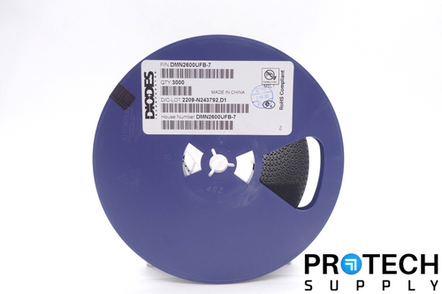 (3000/Reel) Diodes Inc DMN2600UFB-7 MOSFET N-CH 25V 1.3A 3DFN NEW w/ WARRANTY