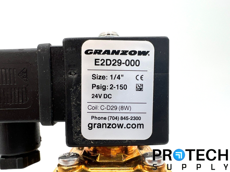 Load image into Gallery viewer, Granzow Brass Body Solenoid Valve E2D29-000 NEW with WARRANTY
