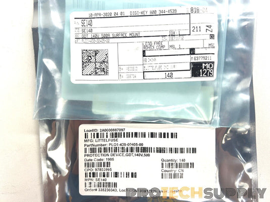 LittelFuse SE140 (Lot of 140) Gas Discharge Tubes with WARRANTY