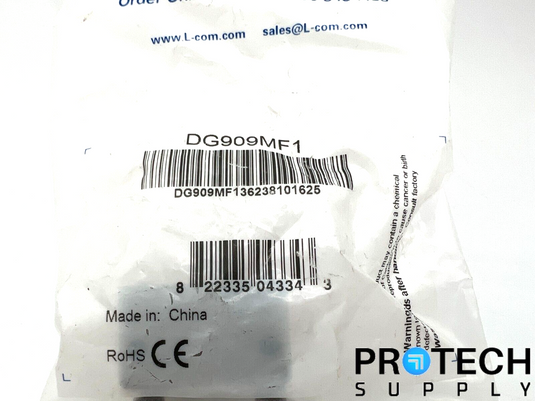 L-Com Low Profile Right Angle DB9 Adapter DG909MF1 NEW with WARRANTY